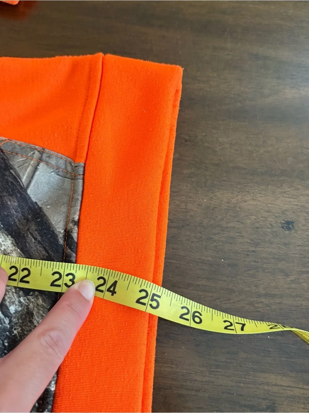 Huntworth Youth Large Camoflauge Orange Hunting Sweatshirt Some Wear Warm Fall
